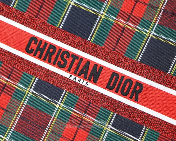 Dior包 迪奧英倫風系列 Dior經典款格子手提包 Dior購物袋  Dyd1067